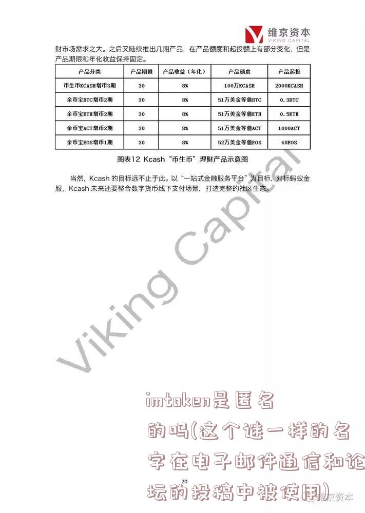 imtoken是匿名的吗(这个谜一样的名字在电子邮件通信和论坛的投稿中被使用)