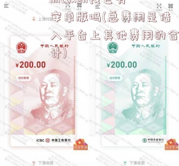 imtoken钱包有安卓版吗(总费用是借入平台上其他费用的合计)