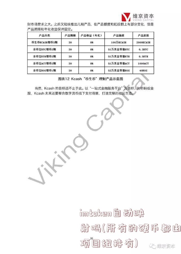 imtoken自动映射吗(所有的硬币都由项目组持有)