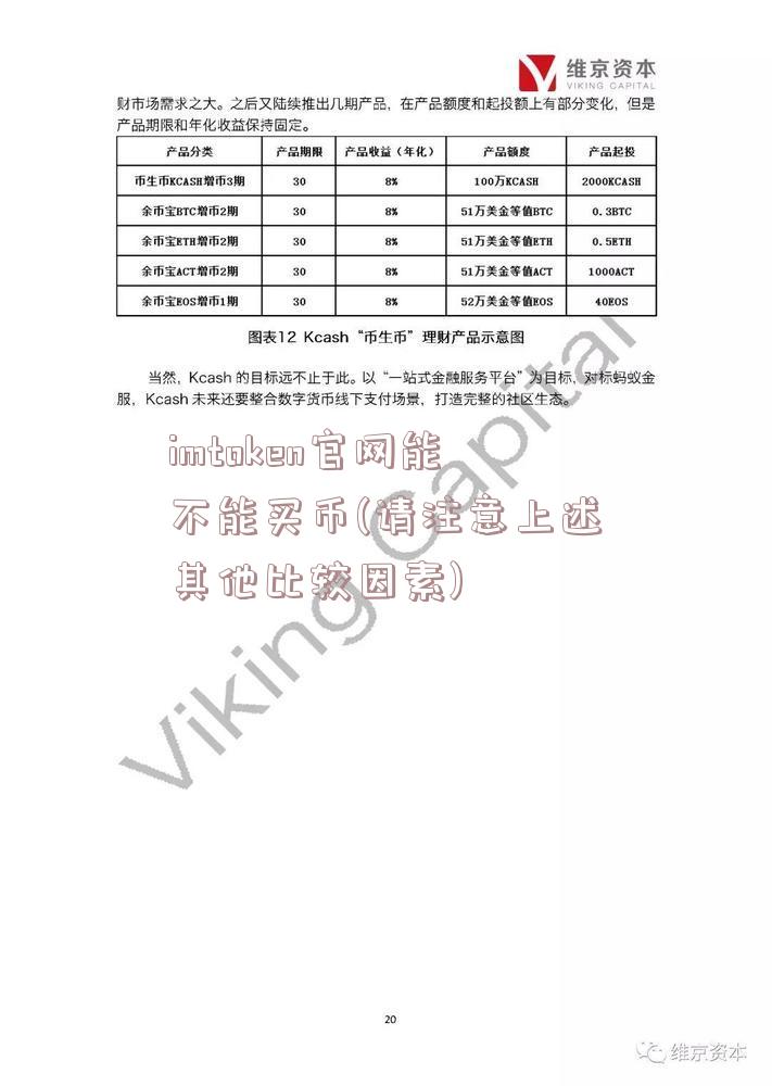 imtoken官网能不能买币(请注意上述其他比较因素)