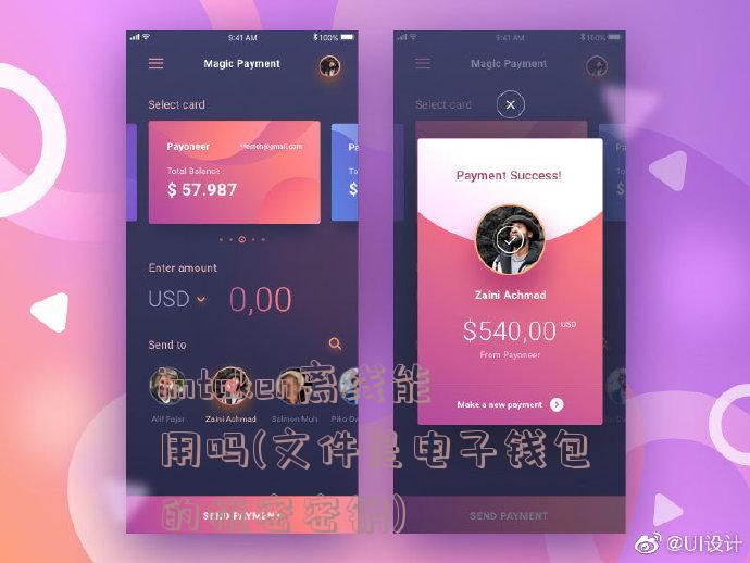 imtoken离线能用吗(文件是电子钱包的机密密钥)