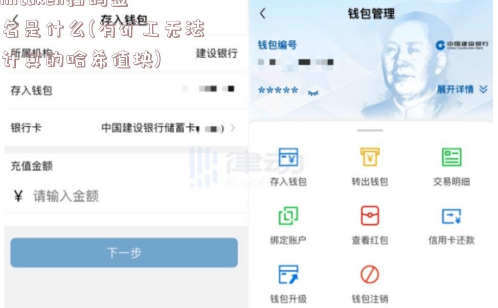 imtoken扫码签名是什么(有矿工无法计算的哈希值块)